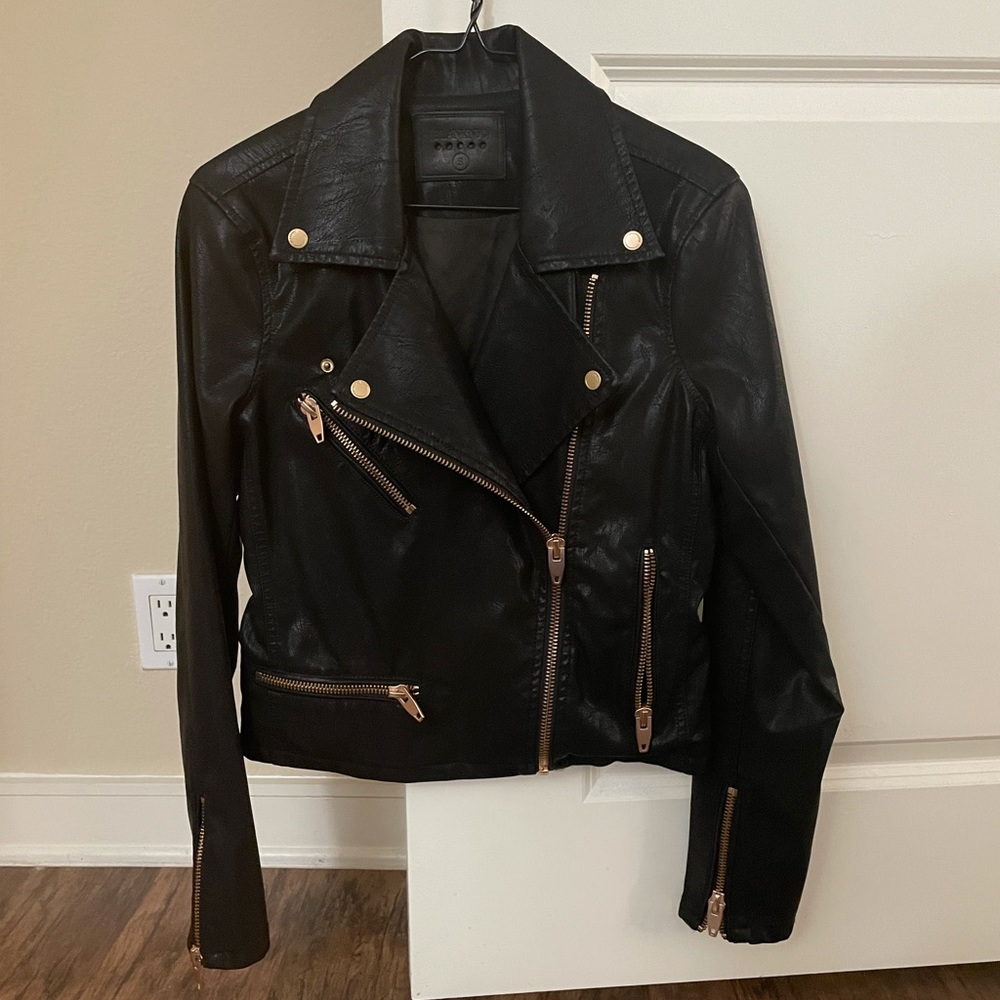 BlankNYC faux leather moto jacket